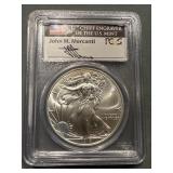 2014 American Silver Eagle Pcgs Ms70 Mercanti