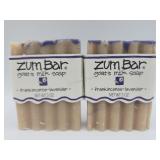2 Zum Bar Goats Milk Soap Frankincense - Lavender