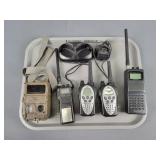 Assorted Hand Held Radios, Deer Camera Untested