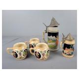 5x The Bid Beer Stein/mug