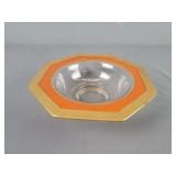 Mid-century Glass Octagonal Bowl