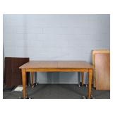 Ethan Allen Walnut Dining Table W/ 2 Leaves