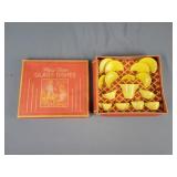 Vintage Play Time Glass Dishes