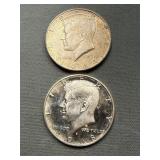 1964, 1968 S Proof Silver Half Dollars