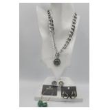 Ginget Snaps Necklace & 2 New Pair Chico