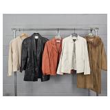 5x The Bid Ladies Leather Jackets