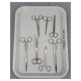 7pc Lot Assorted Forceps