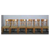 6x The Bid Ethan Allen Crossback Dining Chairs