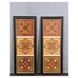 Pair Of Wall Hung Panel Decor