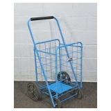 Folding Rolling Metal Utility Cart