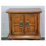 Basic Witz Furn 2 Door Walnut Night Stand