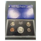 1969 Us Mint Proof Set W Silver Half Dollar