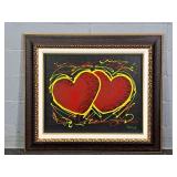 Signed Framed Michael Godard Hearts Of Hope