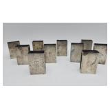 3.937 Ozt Sterling Silver Antique Match Safes