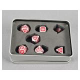 7 Pc Set Polyhedral Metal Dice