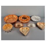 8 Pc Lot Assorted Molds