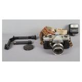 Vintage Yashica Camera W/ Accessories Untested