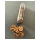 Roll Of Uncirculated 1963 D Full Copper Cents