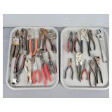 Large Lot Of Assorted Pliers And More