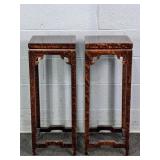 2x The Bid Toll Oriental Style Wood Stands