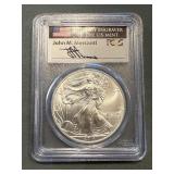 2014 American Silver Eagle Pcgs Ms70 Mercanti