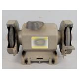 Bench Mounted Grinder-powers Up