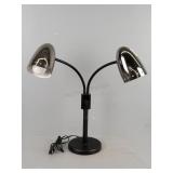 Heavy Vintage 2 Light Desk Reading/task Lamp