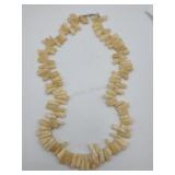 Sterling Silver Clasp 24in (agate,yellow Jade ?)