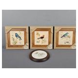 4 Pc Set Bird Themed Trivets