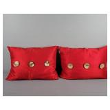 2x The Bid Duck Feather Pillow W/ Cover