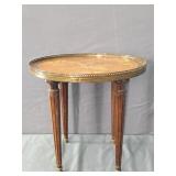 Small Antique Inlay Wood Table