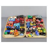 2x The Bid Tray Of Toy Vehicles -tray Not Included