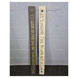 Lot Of 2 Rustic Wood Hanging Signs