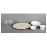 5 Pc Lenox, Mikasa, Milk Glass