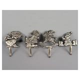 4x The Bid Metal Stocking Holders