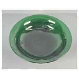 11.5" Emerald Green Glass Fruit Bowl