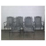 6x The Bid Vintage Wrought Iron Patio Chair