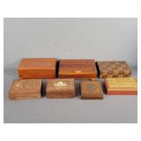 7x The Bid Wood Dresser Boxes