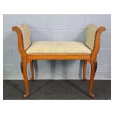 Small French Louis Xv Style Upholstered Bench