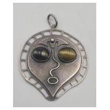 Sterling Silver Handmade Dwl Unique Pendant Tw