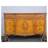 Beautiful Inlay Front Mahogany Dresser