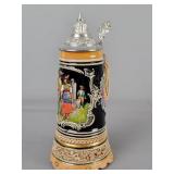 Vintage German Musical Beer Stein With A Music Box