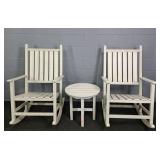 2x The Bid Synthetic Poly Material Porch Rockers