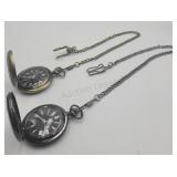 2 New Vintage Style Pocket Watches