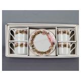 8pc Andrea By Sadek Demitasse Cups & Saucers