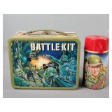 Vintage Battle Kit Metal Lunchbox W/ Thermos