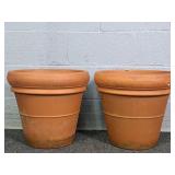 2x The Bid Heavy Terracotta 16" Planters