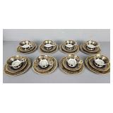 8x The Bid 3 Pc Echt Weimar Germany Cobalt China