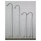 4x The Bid Metal Outdoor Shepherds Hook