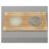 1890 O Morgan Silver Dollar & Eisenhower Dollar